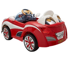Batería de 12V para niños, grande, roja, manual, para montar en coche con música ligera - Product Image 4