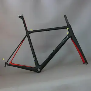 chinese red paint color cycling frame custom paint carbon road frame bike parts FM008 HF carbon frame