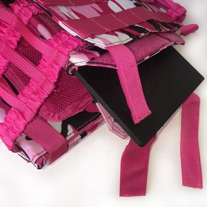 Gilet da allenamento con taglio Laser rosa di alta qualità per Sport Fitness allenamento tattico palestra Crossfit attrezzatura da difesa personale ponderata - Product Image 5