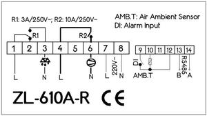 <span class=keywords><strong>Thermostat</strong></span> de réfrigération avec rs232, contrôleur de stockage à froid avec ModBus, lilltech, ZL-610A-R - Product Image 4