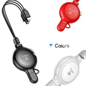 Nuovo Design One-click di Recupero Singolo Lato Tirare A Scomparsa 3 in 1 Cavo di Ricarica USB Per Android <span class=keywords><strong>iPhone</strong></span> Tipo <span class=keywords><strong>c</strong></span> - Product Image 5