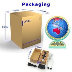 Phổ xoay nói chuyện toàn cầu với cảm ứng Đọc Bút giáo dục âm nhạc Đồ chơi OEM mô hình vật liệu nhựa pin Powered - Product Image 5