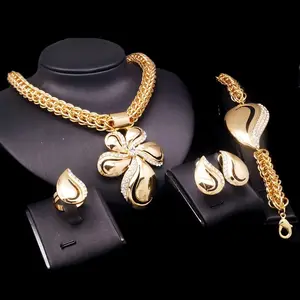 New Arrival Fancy Costume Jewelry Factory Direct Imitation Jewellery Pakistani Gold Jewelry Sets For Party