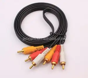 حار بيع عالية الجودة 1.5m 3RCA إلى 3RCA ستيريو AV الصوت والفيديو تمديد عالية الجودة كابل