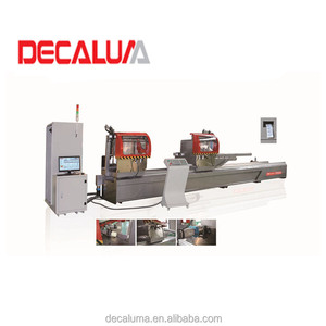 Scie de découpe de précision à double tête CNC 3 axes DECALUMA pour la fabrication de fenêtres en <span class=keywords><strong>profil</strong></span>és aluminium - Product Image 1