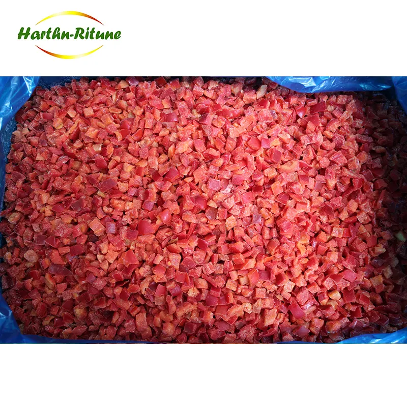 Freezed 3 Màu Đông Lạnh Hỗn Hợp Sweet Bell Pepper Diced Chili Đỏ Vàng Và Xanh