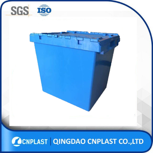 Wholesale <strong>Plastic</strong> Moving Container Attached Lid Industrial Moving <strong>Totes</strong> - Product Image 6