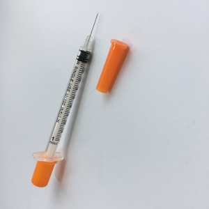 เข็มฉีดยาอินซูลินความปลอดภัย 0.3cc 0.5cc 1cc แบบใช้แล้วทิ้งพร้อมเข็ม - Product Image 2