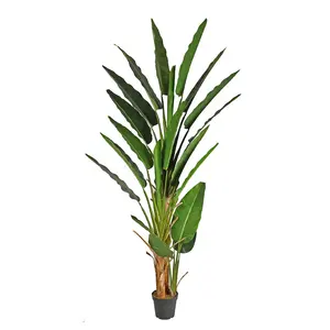 Artificial Tree Price 280cm Tall Indoor Artificial Traveller Plant Banana Palm Tree For Decoration Y8158-19-3T