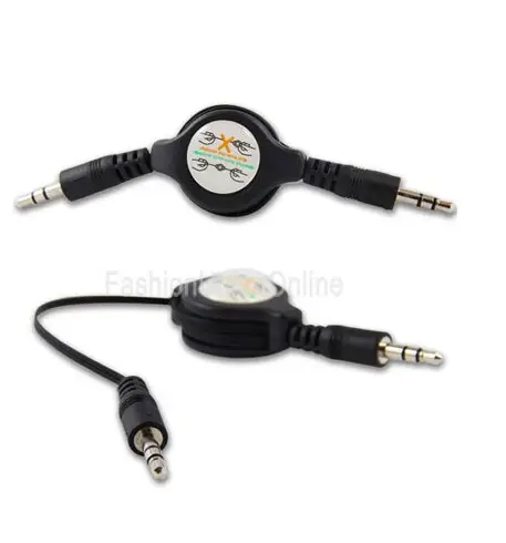 Retractable 3.5mm male to male audio cable aux cable car audio cable AUX audio Line car mp3 For iphone samsung mobile phone