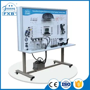 Painel de treinamento eletrônico do sistema de controle do motor gasolina, treinador eletrônico educacional de condução