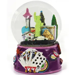 las vegas casino snow globe souvenirs casino gifts customized snow ball