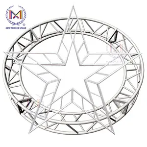 Outdoor Indoor Leichtes Aluminium Dj Round Truss, Bühnen dekoration Truss für Konzertbühne Rotating Lighting Truss