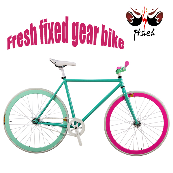 Многоцветный велосипед с фиксированной передачей 700C