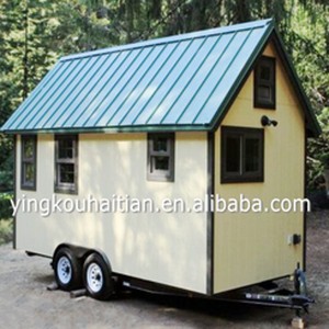 Casa Prefabricada de Madera Ecológica sobre Ruedas, Casas Contenedor con Ruedas, Diseño de Casas Móviles Tipo Remolque - Product Image 2
