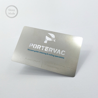 Carte de visite vierge en acier inoxydable gravée au laser, haut de gamme et économique