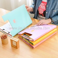 Carpeta de archivos de cartón de papel tamaño A4 suministros escolares personalizados con clip de metal