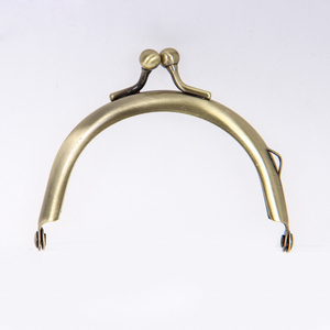 Vintage 8,5/10,5/12,5/15/20 CM Semicírculo Metal Bead Kiss Bronce Coser Marco Bolsa Cierre para Monedero Hardware Bolso de mano Accesorios - Product Image 2