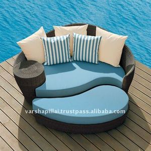 Rattan <b>Sofa</b> Day <b>Bed</b> - Product Image 1