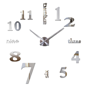 <span class=keywords><strong>Horloge</strong></span> murale géante en acrylique de grande taille avec chiffres romains décoratifs en 3D DIY Zogift Preciser - Product Image 1