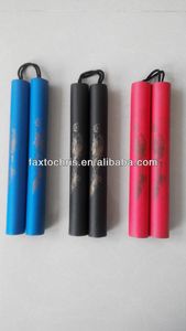 Nunchaku de espuma con cordón o chainlink, cuerdas artes marciales chaku - Product Image 3
