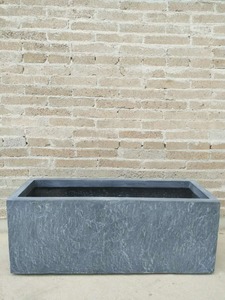 Directo de fábrica, ligero, duradero, para jardín al aire libre, <span class=keywords><strong>macetas</strong></span> rectangulares de piedra mecedora, pequeña maceta decorativa para interiores, revestimiento colgante - Product Image 6
