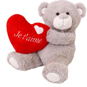 Saint-valentin — peluche ours en peluche, animal personnalisé, cœur rouge, doux, pour enfants, nouvelle collection - Product Image 6