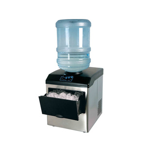 ATC-IM-15WS Antronic GS \ CE \ EMC Affichage LED Acier inoxydable 15kg/jour Machine à glaçons électrique avec distributeur <span class=keywords><strong>d</strong></span>'<span class=keywords><strong>eau</strong></span> - Product Image 1