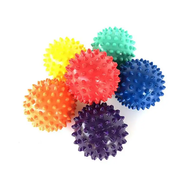 6.5cm व्यास योग फिटनेस खेल स्वास्थ्य देखभाल पैर रोलर Spiky मालिश गेंद