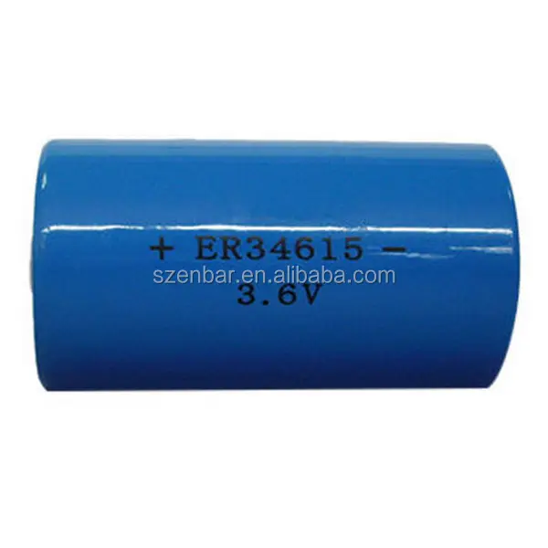 Batterie ER34615 3.6v 19ah avec une longue durée de vie pour toutes sortes de station de communication d'équipement médical