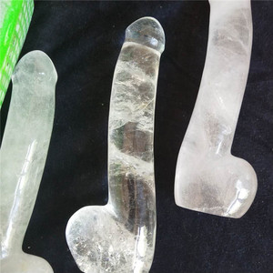 Natürlicher klarer Quarz kristall dildos Quarz kristall <span class=keywords><strong>penis</strong></span> für sexy Frauen - Product Image 2