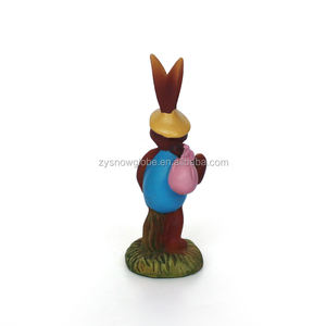 Estatuas de conejo de Acción de Gracias personalizadas, promoción, figuritas artesanales de resina, regalo de resina, figura de Anime, estatua de Animal, gnomo de jardín - Product Image 4