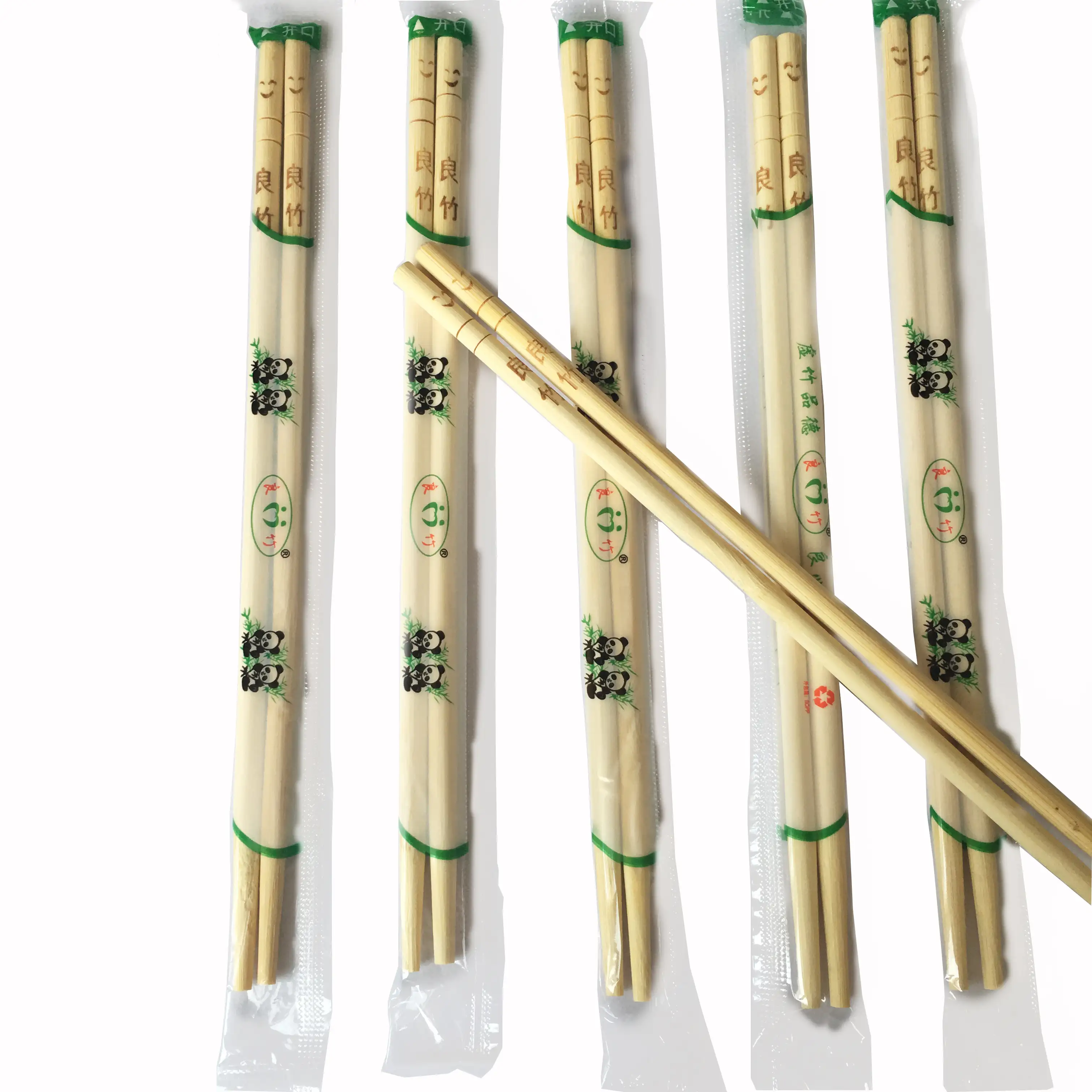 Chinesisches traditionelles rundes Einweg-Bambus-Essstäbchen 23cm