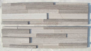 Paneles de mármol blanco de roble Plano dividido barato revestimiento de paredes exteriores piedras culturales para decoración de paredes - Product Image 5