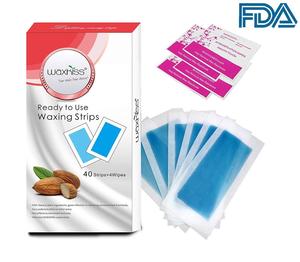 Bandes <span class=keywords><strong>de</strong></span> <span class=keywords><strong>cire</strong></span> <span class=keywords><strong>froide</strong></span> professionnelles Waxkiss, prêtes à l'emploi - Product Image 2