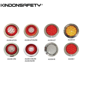 Emark đã được phê duyệt 122mm 4.8 inch Vòng LED xe tải đuôi đèn phía sau sương mù và đảo ngược ánh sáng với mạ crôm hoặc vòng màu đen a122b loạt - Product Image 3