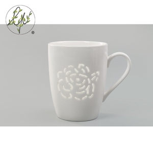 Hecho a mano llanura barato blanco grande cerámica taza <span class=keywords><strong>de</strong></span> té - Product Image 2