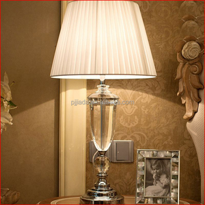 Lamparas europa breve cristallo lampada da comodino abajur mesa sala lampada di cristallo di Illuminazione breve cristallo moderna lampada da tavolo - Product Image 2