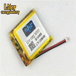 Plugue 1.5-<strong>2</strong> P 3.7 524038 mAh 1200 V Recarreg&aacute;vel LiPo battery solar Lithium Battery Li-ion polymer with PCM - Product Image 3