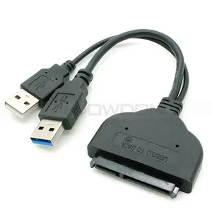 3.0 Mudah Drive Kabel USB 3.0 untuk SATA Adaptor Kabel SATA Kabel Data untuk CD-ROM/PC/SSD/Mobile Hard Disk Yang