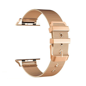 Tschick 44mm 42mm 38mm 40mm 스테인레스 스틸 메쉬 루프 조정 가능한 클로저 교체 시계 밴드 애플 시계 시리즈 4 3 <span class=keywords><strong>2</strong></span> 1 - Product Image 4