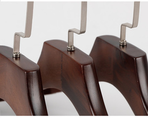 SHOP Best Womens Old Premium vintage abrigo pantalón <span class=keywords><strong>usado</strong></span> armario ropa de madera percha flocado - Product Image 4