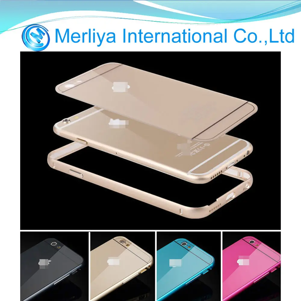 New Aluminum Metal Bumper & PC Back Cover Case For iPhone 6 6 Plus 5s 5C