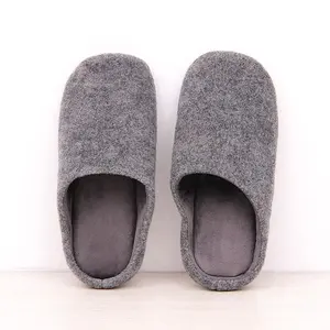 men and women indoor home winter felt slipper with soft sole
