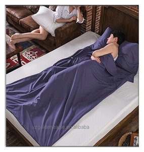 Haute qualité 100% coton <span class=keywords><strong>sac</strong></span> <span class=keywords><strong>de</strong></span> <span class=keywords><strong>couchage</strong></span> voyage sommeil drap <span class=keywords><strong>de</strong></span> lit pour l'extérieur - Product Image 2