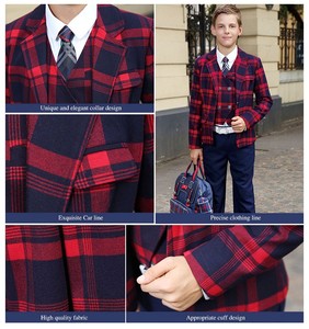 Ensemble de veste et blazer d'uniforme scolaire coréen de luxe pour filles, en polyester/coton écologique anti-boulochage pour enfants - Product Image 4
