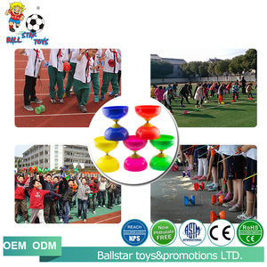 Venta caliente de plástico eje fijo gracioso haciendo <span class=keywords><strong>malabares</strong></span> con <span class=keywords><strong>diabolo</strong></span> yoyo juguetes con palos. - Product Image 2