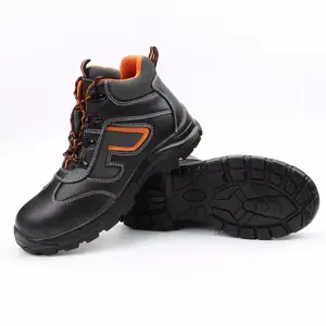 Fabricant usine de chaussures de sécurité personnalisées pour hommes bout en acier cuir antidérapant imperméable résistant aux coups de couteau s3 vente en gros