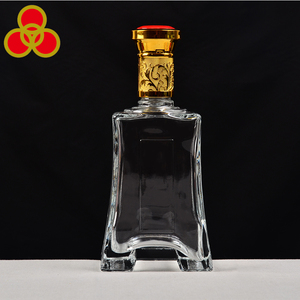 Diseño de lujo 500 ml alcohol botella de vidrio para botella de ron - Product Image 1