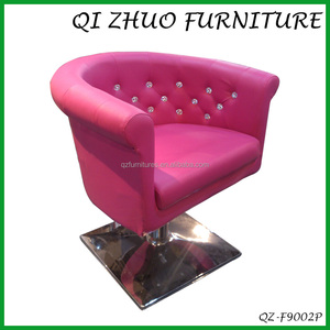 Chaise de salon rose bonbon pour la coiffure et la beauté à vendre QZ-F9002P - Product Image 2